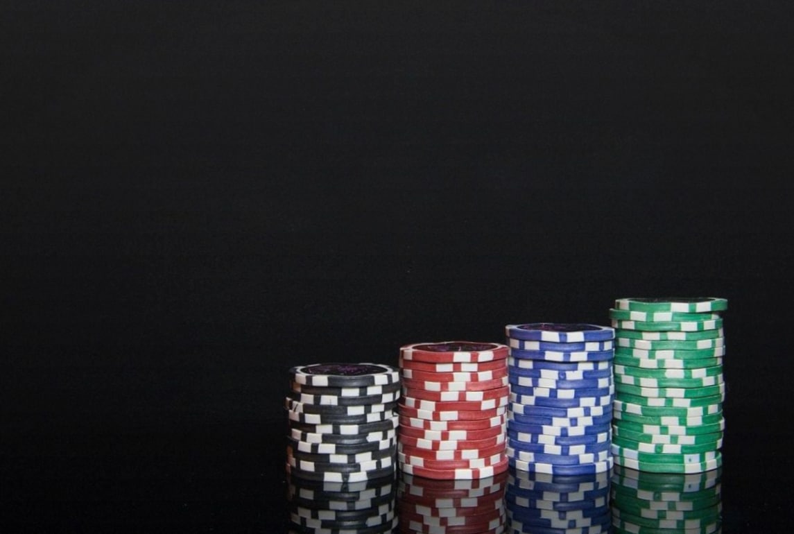 Roulette wheel on a casino table